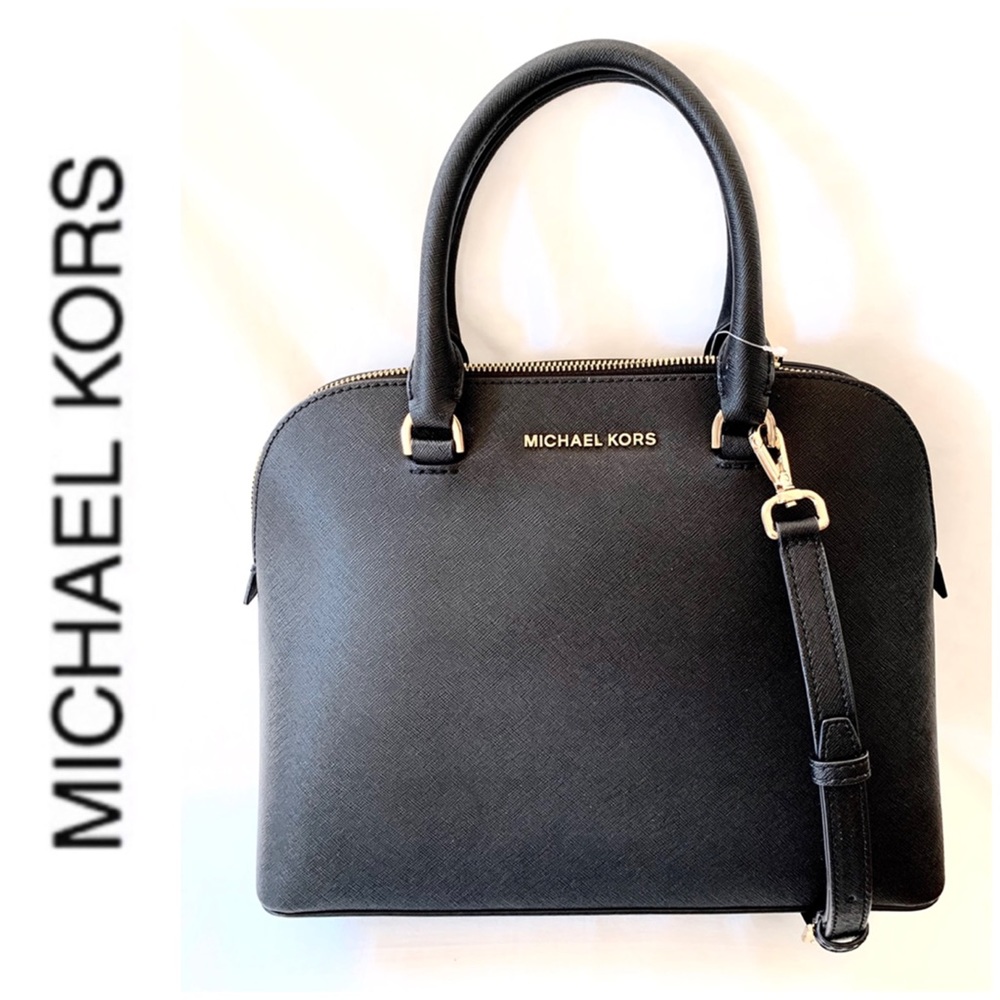 NWT authentic MK leather Cindy Dome large satchel - Picture 1 of 5
